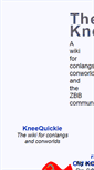 Mobile Screenshot of kneequickie.com